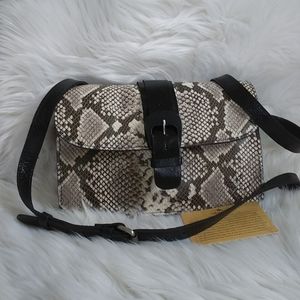 NEW PATRICIA NASH TORRI PYTHON LEATHER CROSSBODY